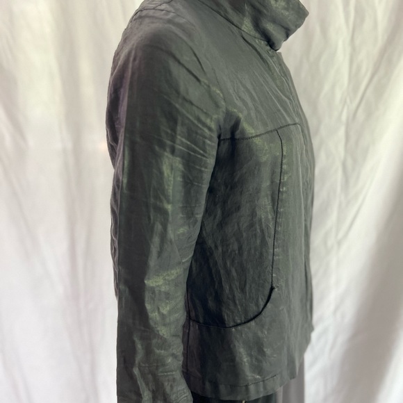 Rare Sarah Pacini coated cotton jacket with magnetic closures. Size M. - Picture 10 of 15